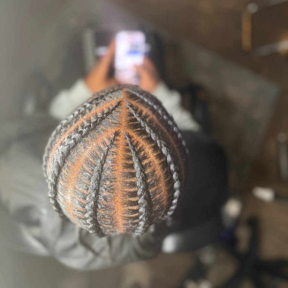 6 braid men style (whole head) at ChristolynStyles in atlanta, GA