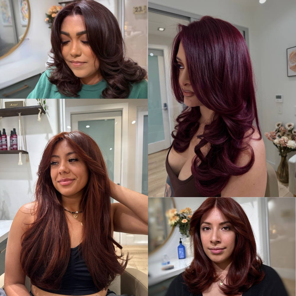 Red / Copper / Brown Color Refresh at Crystalsntcrz in la verne, CA