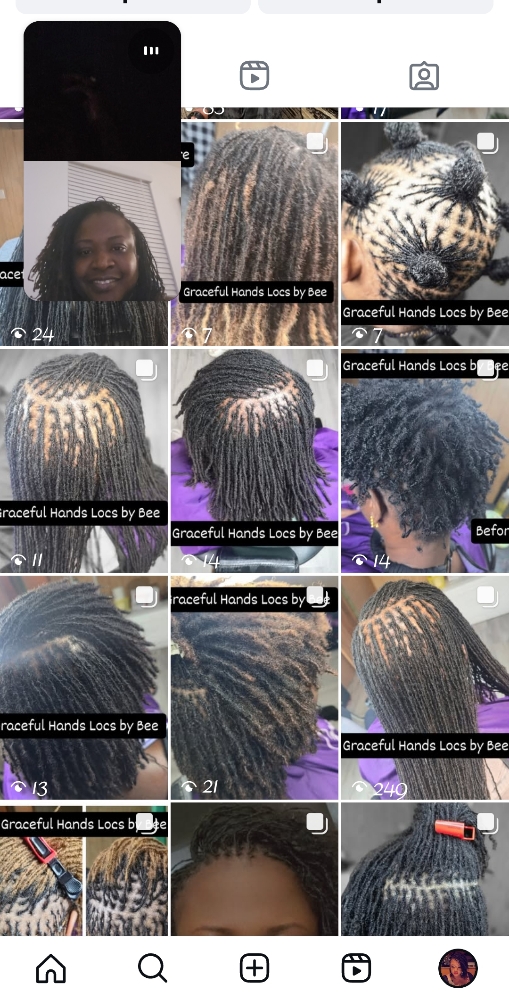 2 Hours Retightening (Retie) at Graceful Hands Locs by Bee in Des Moines, IA