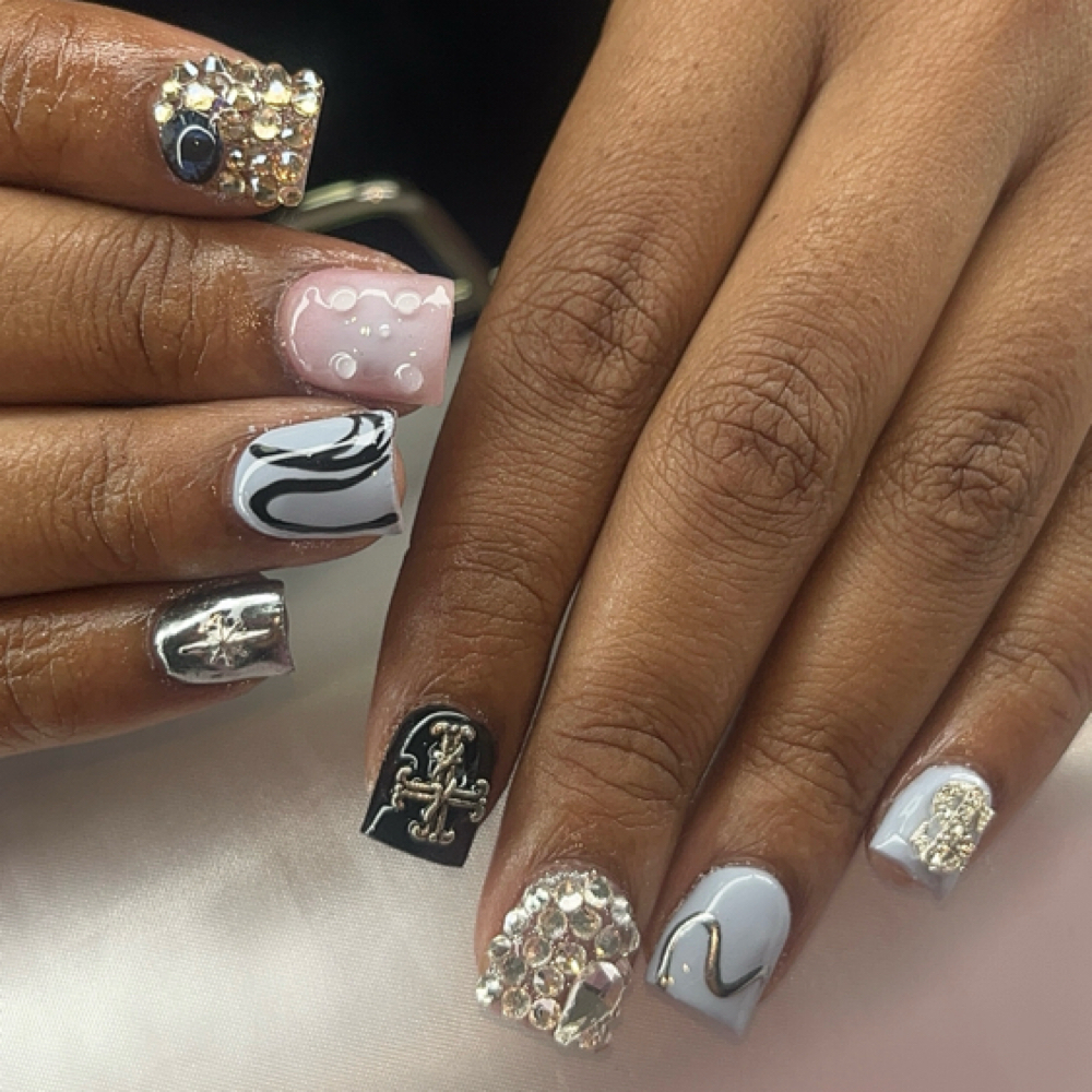 Acrylic Overlaid at Nails.by_ayleen in Joliet, IL