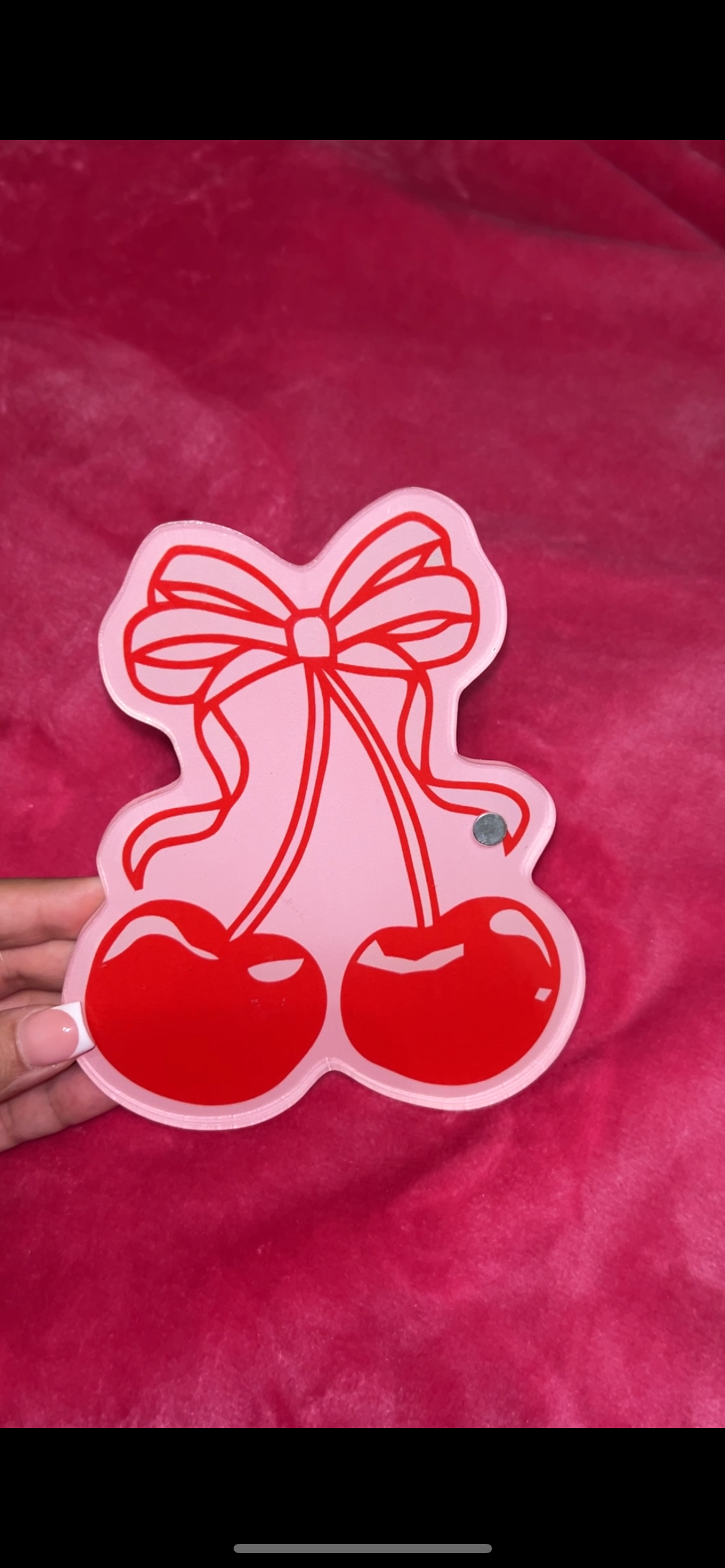 Cherry Bow Lash Tile