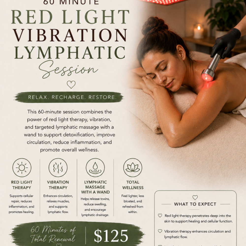 60 Min Lymphatic W/ Red Light at Kalm & Glow in Fortmill, SC