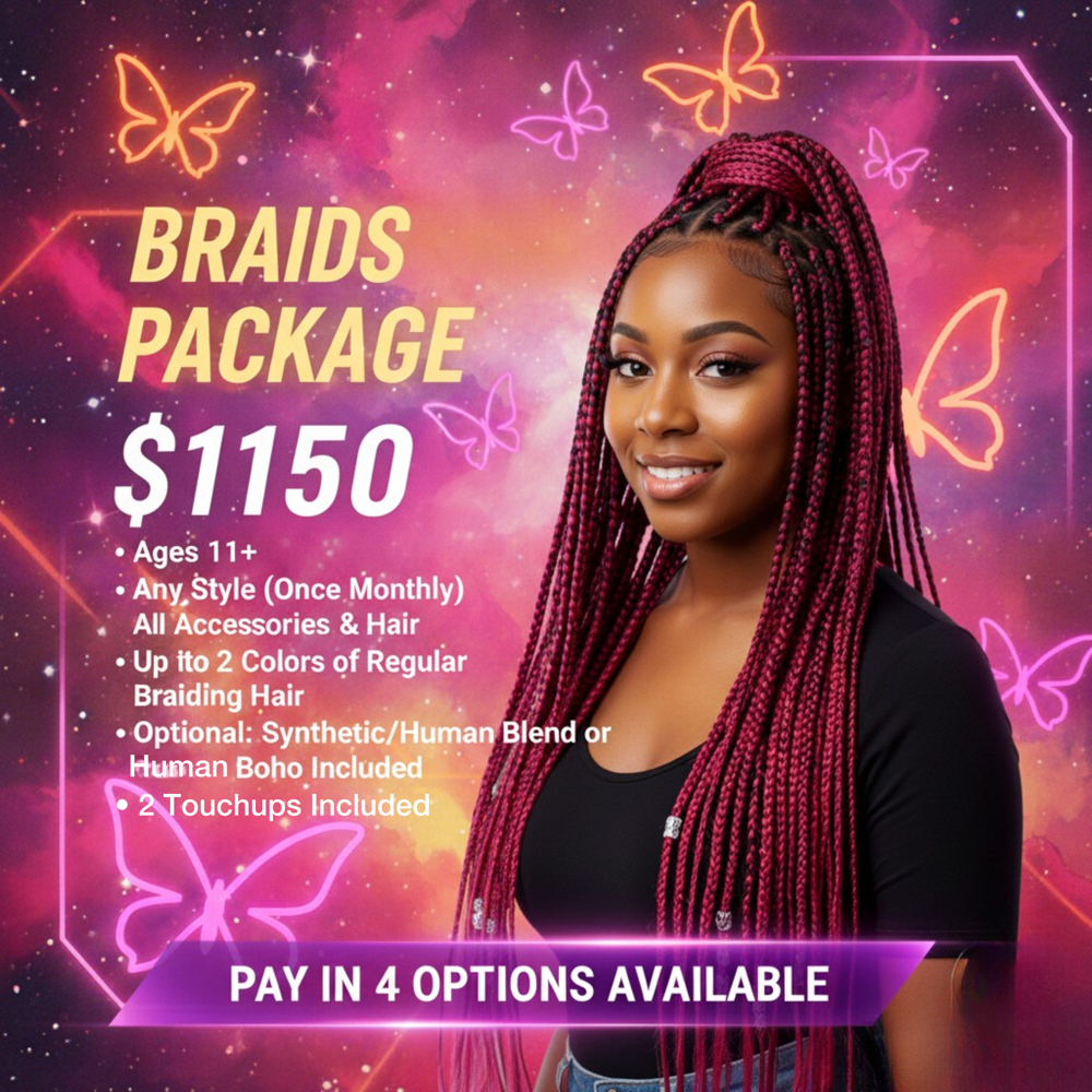 Braid Package at MonarchFlair in Fort Wayne, IN