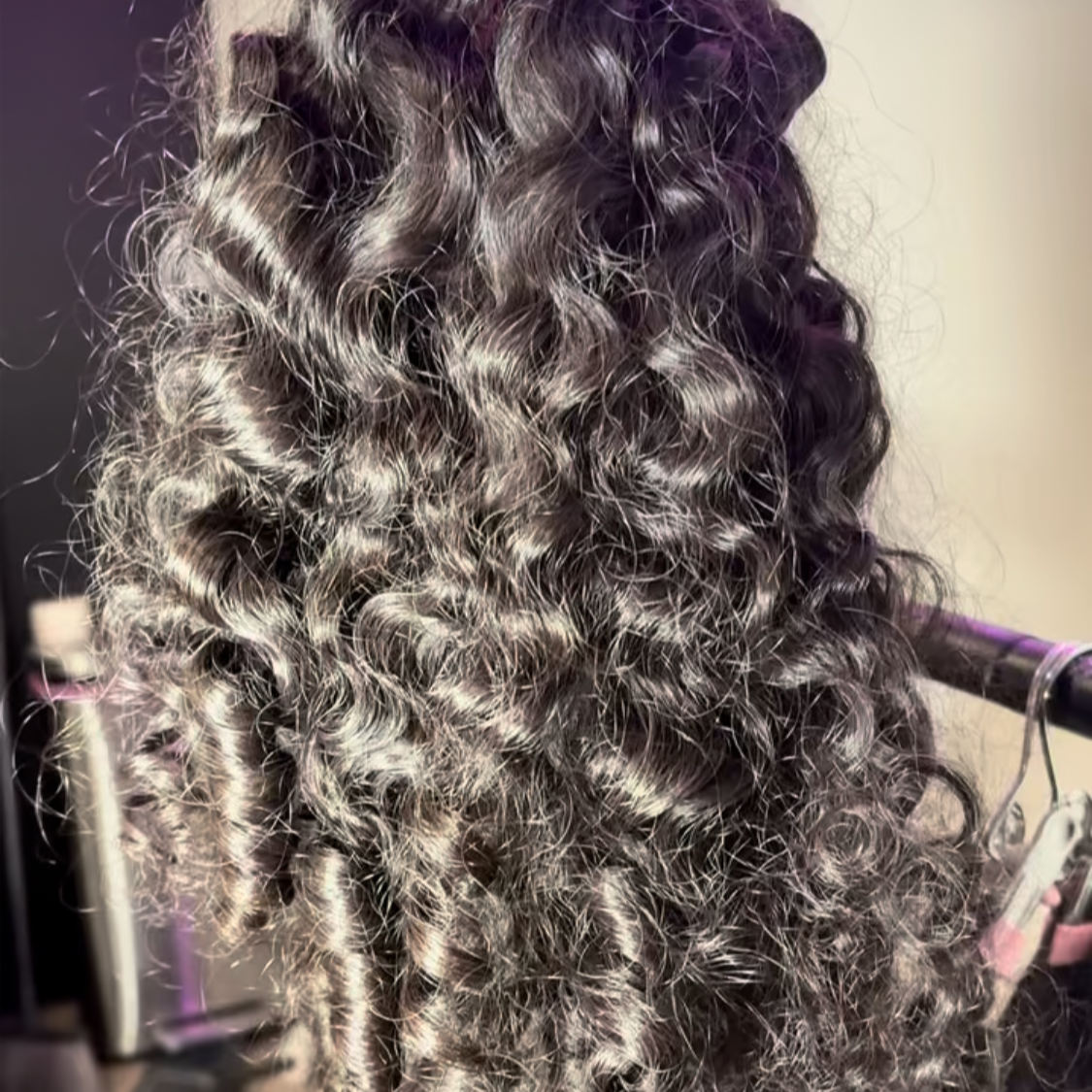 Raw Burma Curly Hair + Install at Johairinc in Richmond, VA