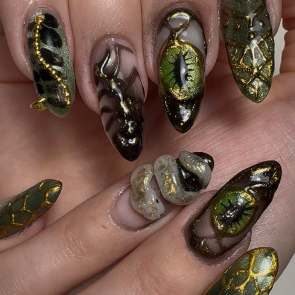 Detailed Art + Builder Gel Overlay at emilyxartistry in Aurora, IL