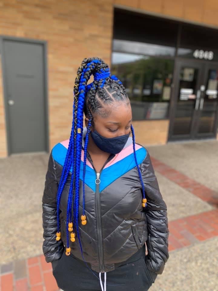 No Stich ( Regular Braided Ponytail
