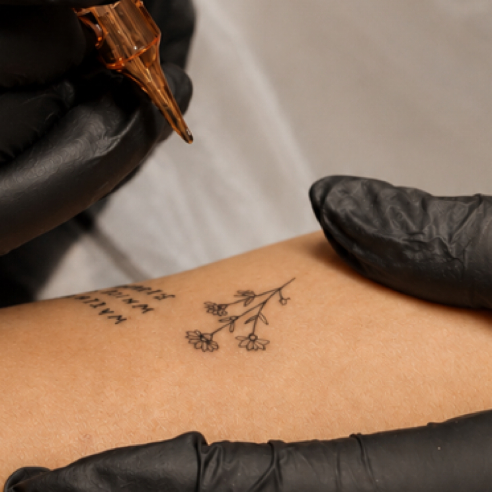 Custom Tiny Tattoo at Accentuated Beauty in Corpus Christi, TX