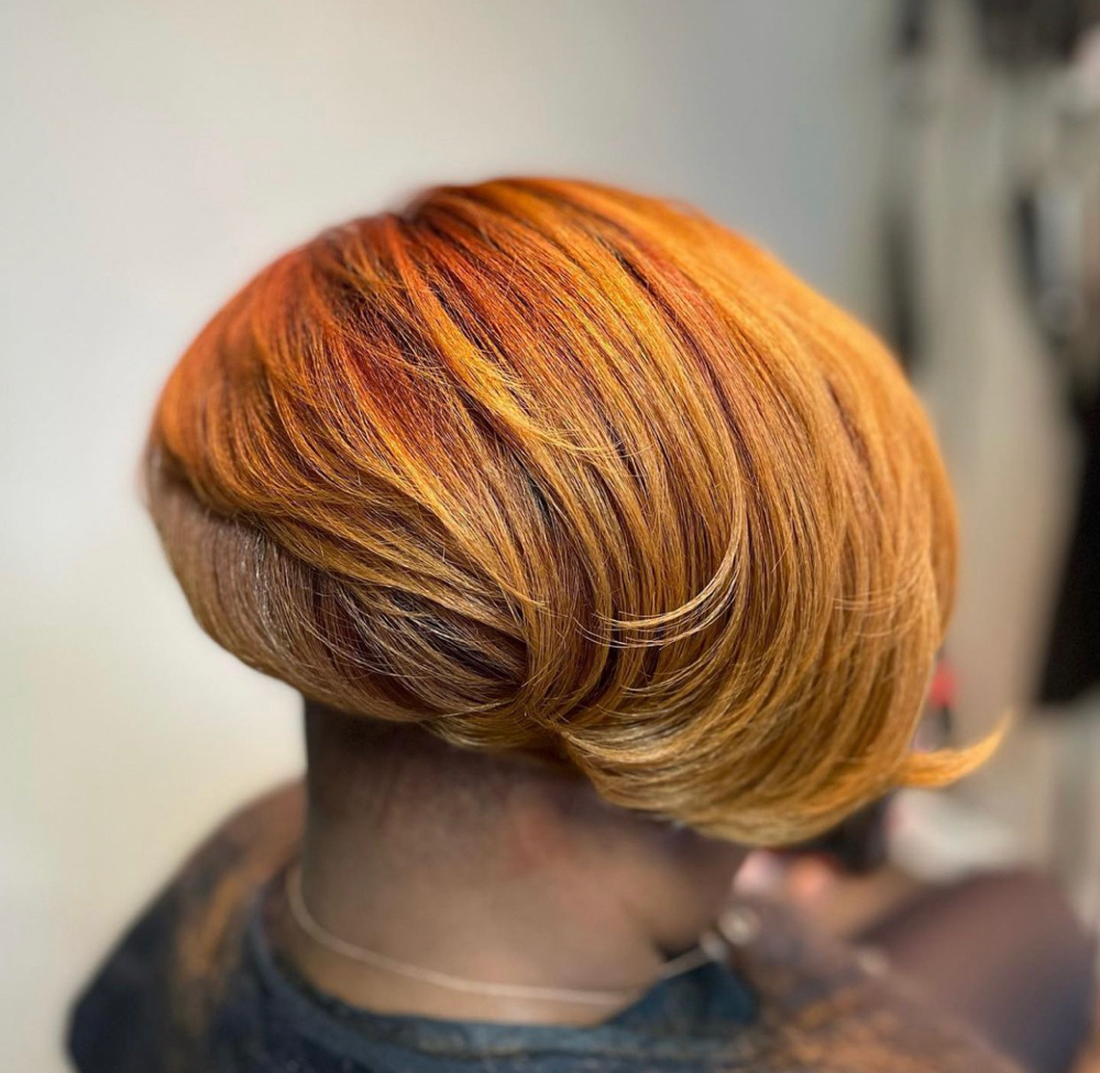 Double Process Color & Silk Press