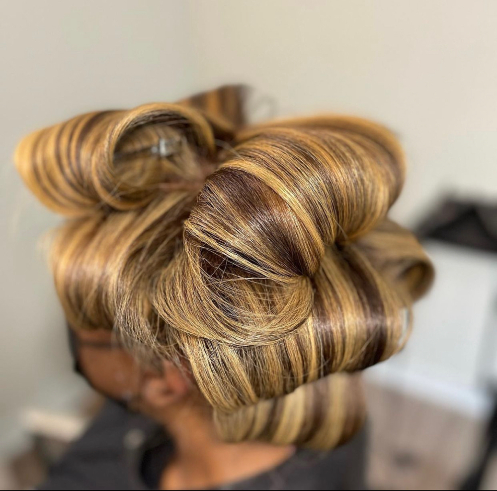 Full Head Highlights & Silk Press