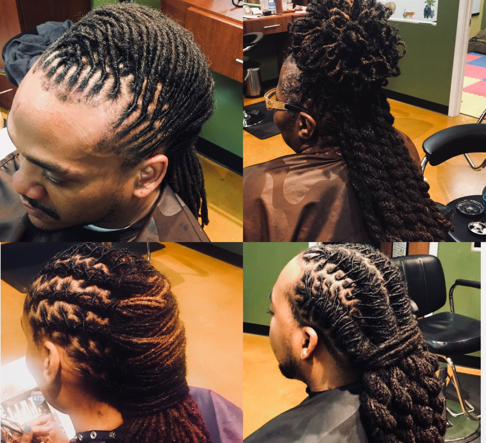Loc Retwist + Style