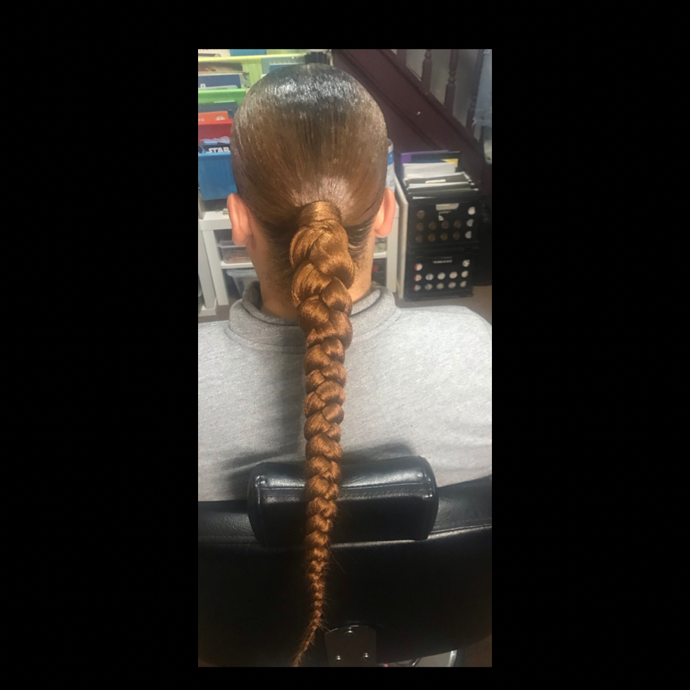 Natural Hair Sleek Ponytail