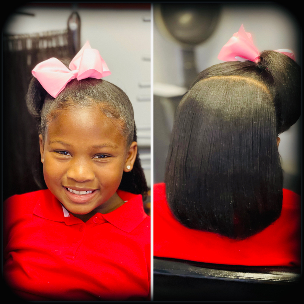 Wash And Flat Iron (lil Girl)