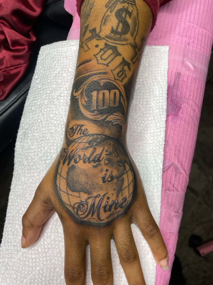 Hand tattoo