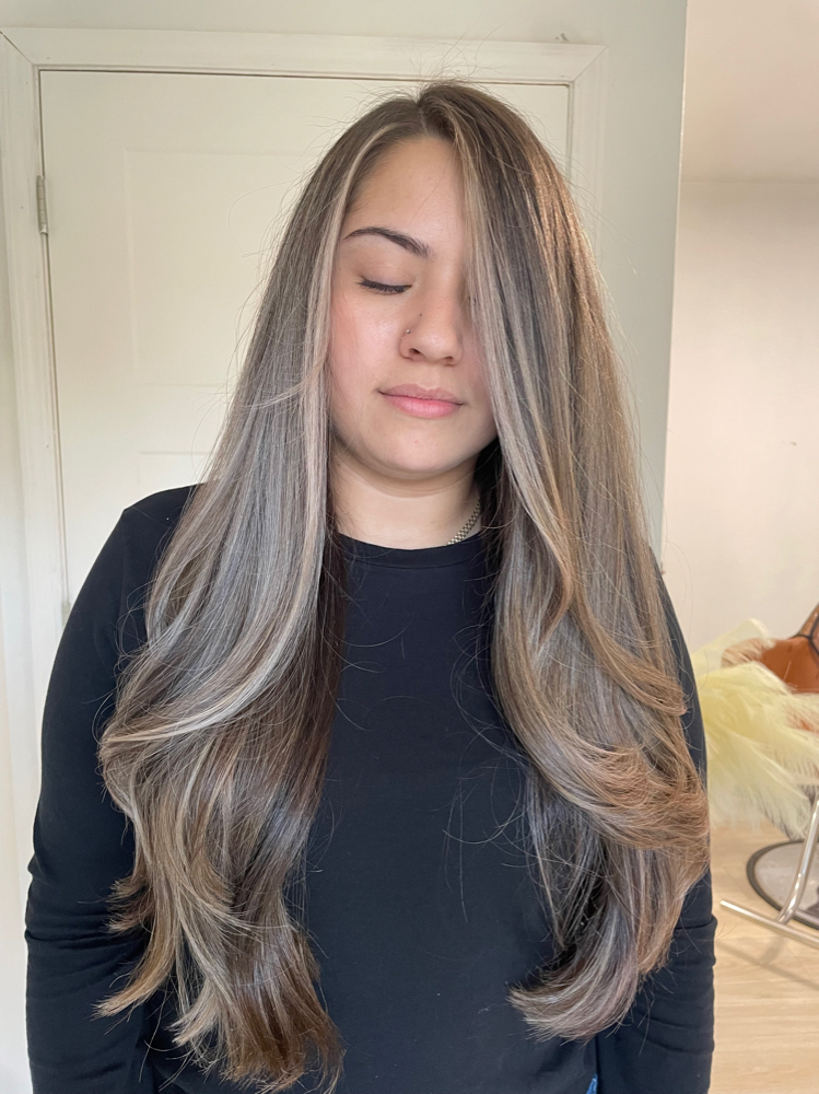 Balayage Long Length Hair