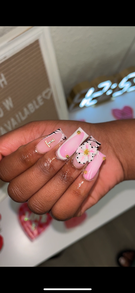 Long acrylic nails