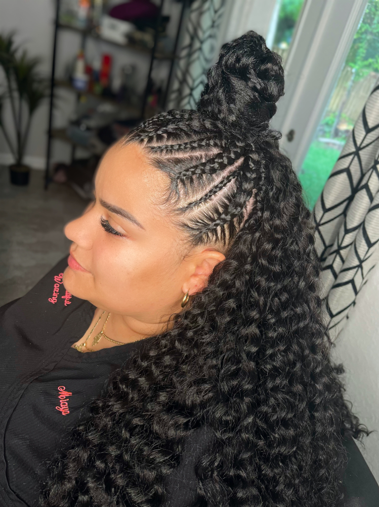 Half Up - Half Down Crochet
