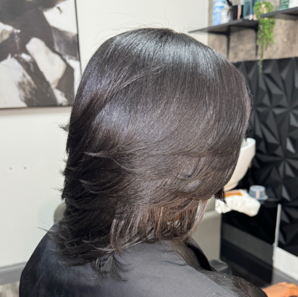 Smoothing System + Lux. Silk Press at Brandon Shavon in Snellville, GA