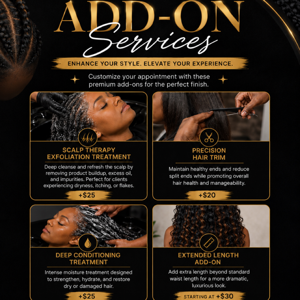 Add-On Services at Viva Luxe Roots in Hendersonville, TN