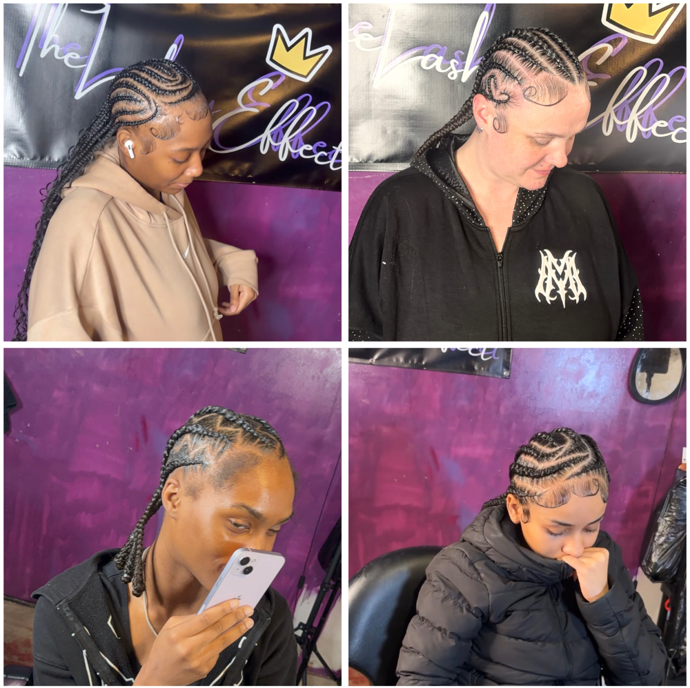 Feed-ins Cornrows at TheLashayyEffect in Madison, WI