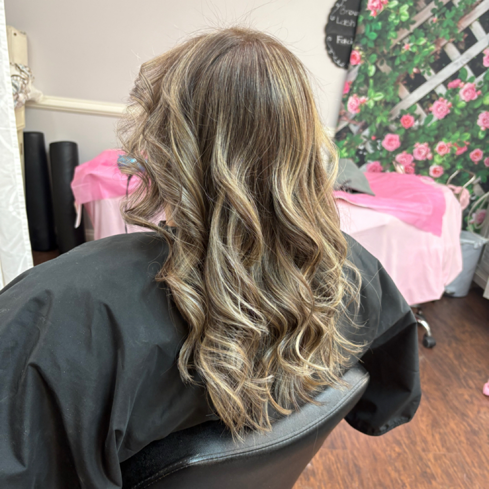 Partial Balayage at Leslie’s Hair & Skincare Spa in Alexandria, VA