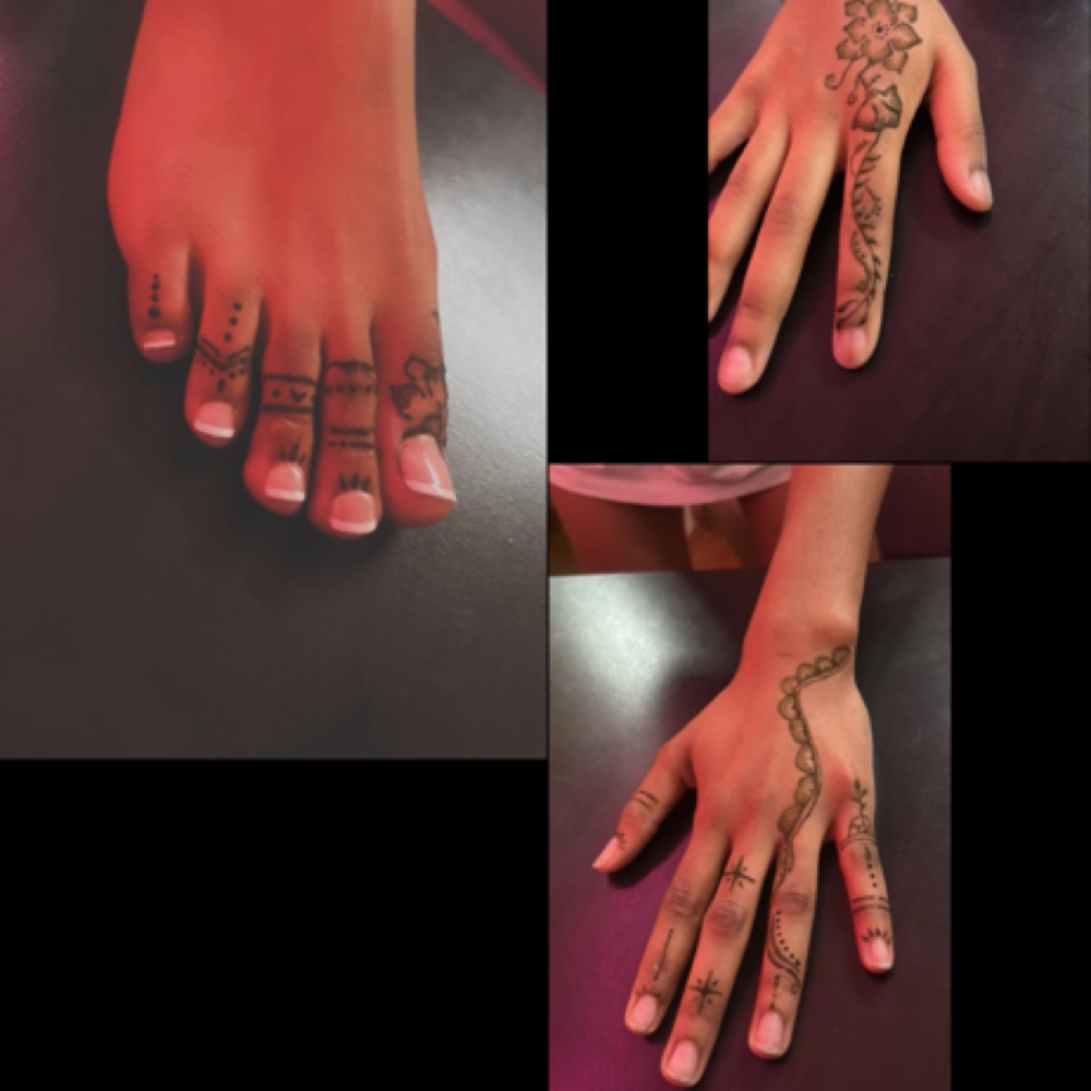 Henna Bestie Date ❤️ at The 7th Skin Studio in Columbia, SC