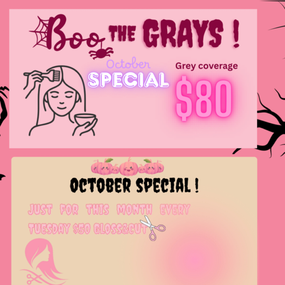 Spooky Shine&Cut at Lux Hair By Kelly in Raleigh, NC