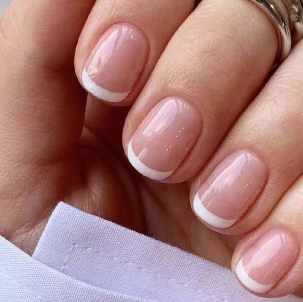 Short Nails/ French Design