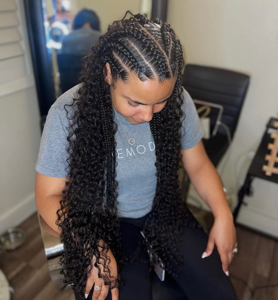Fulani - Large Knotless W/ Curls
