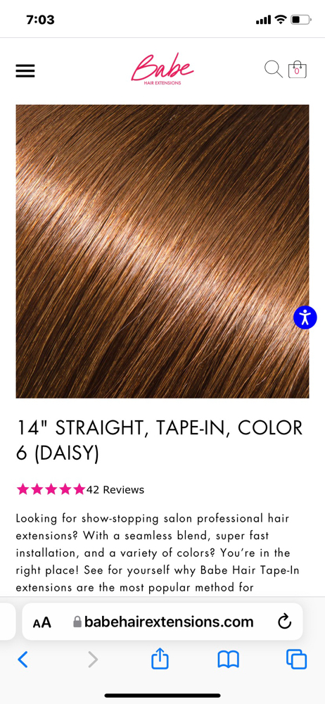 Babe Extensions 14 “ Per Pack