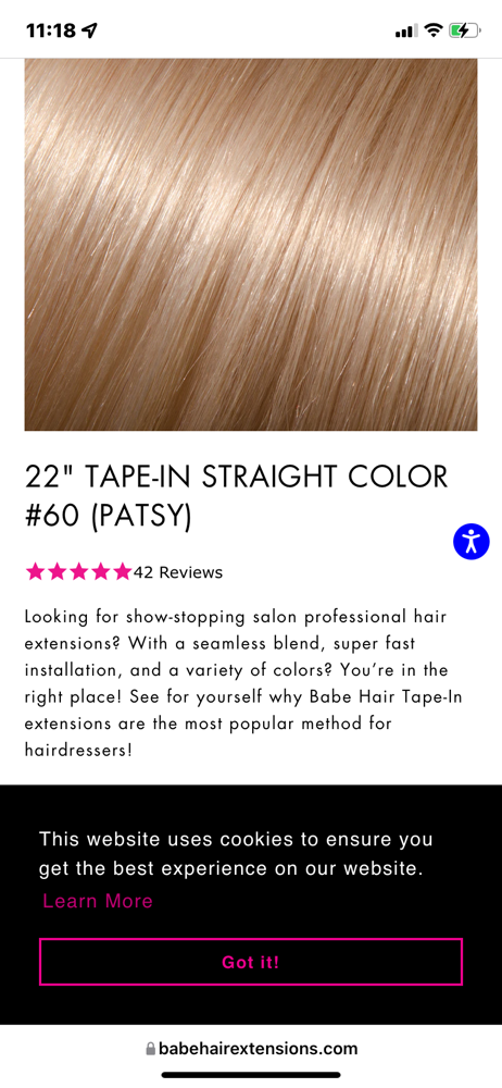 Babe Extension 22” per Pack
