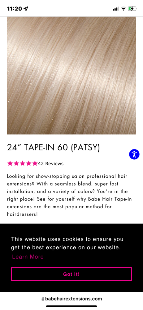 Babe Extensions 24” Per Pack