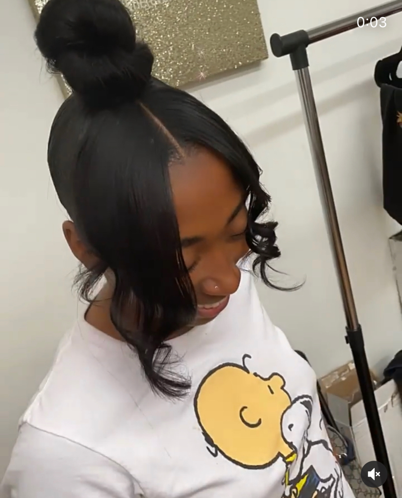 Bun And Bangs