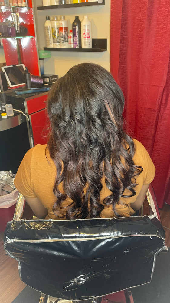 Clip In Install at Crowned in Anderson, SC