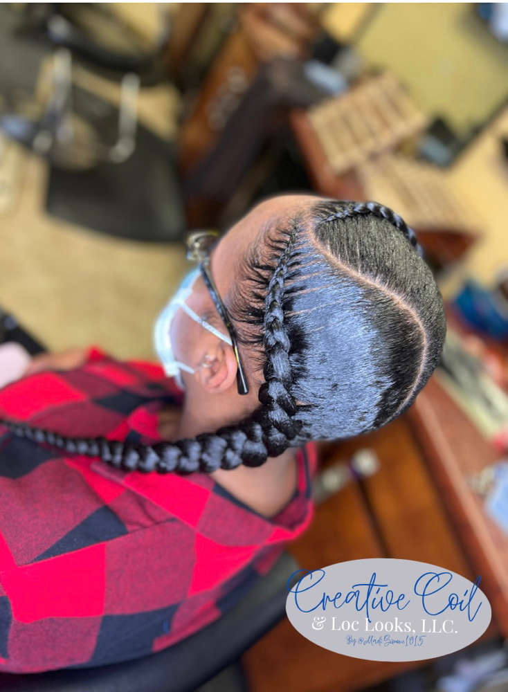 2 Feed In Braids