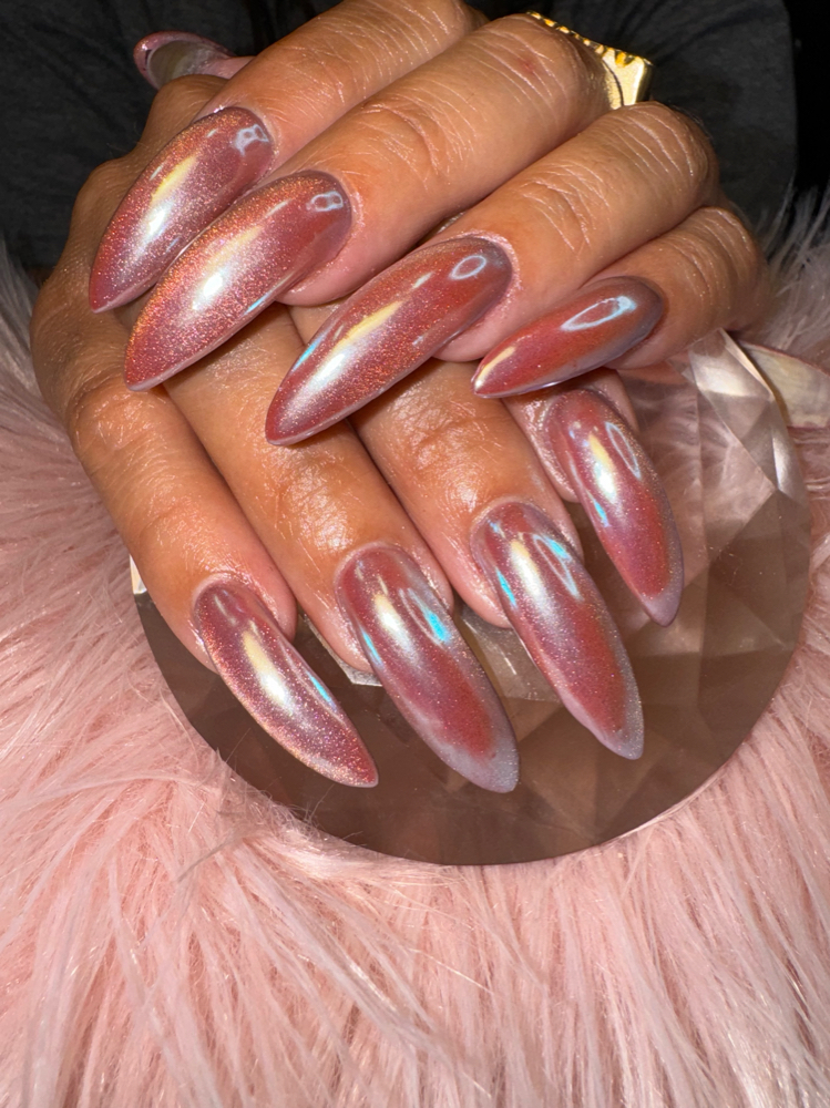 Chrome Nail Art Add On at Chyna’s Nail Lounge in Dobbs Ferry, NY