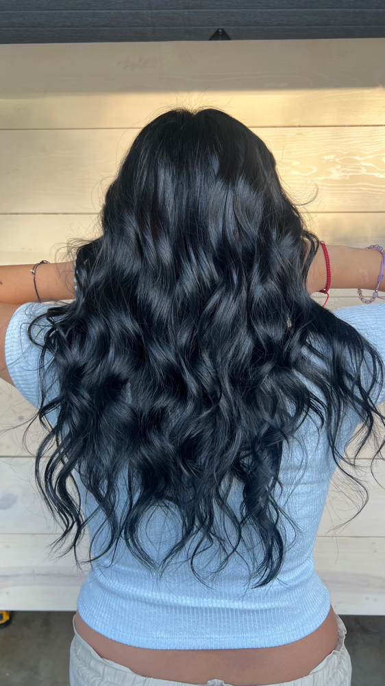 Color Root Retouch at HairByEmZulema in Riverside, CA