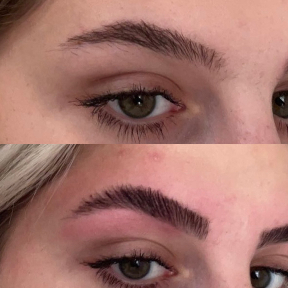 Eyebrow Lamination with wax