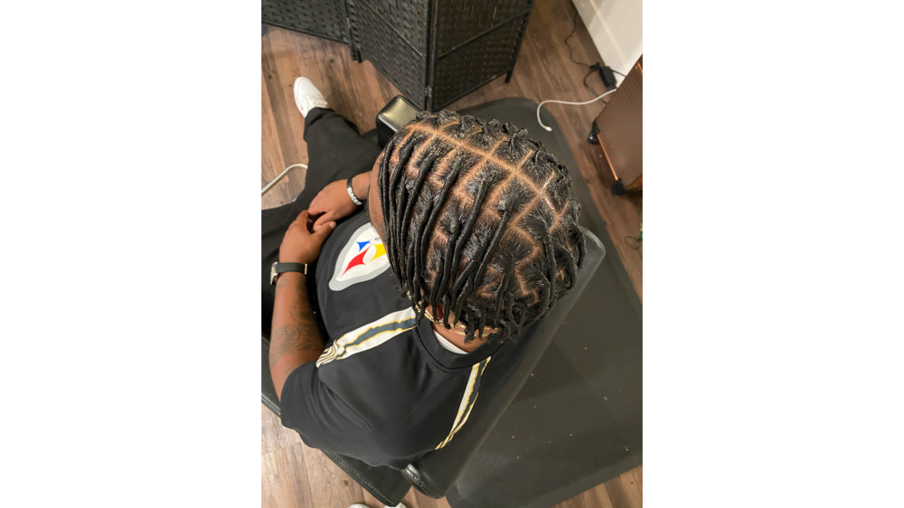 Mens Comb Twist Starter Locs
