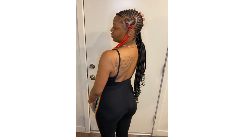 Lemonade Braids W Heart Design