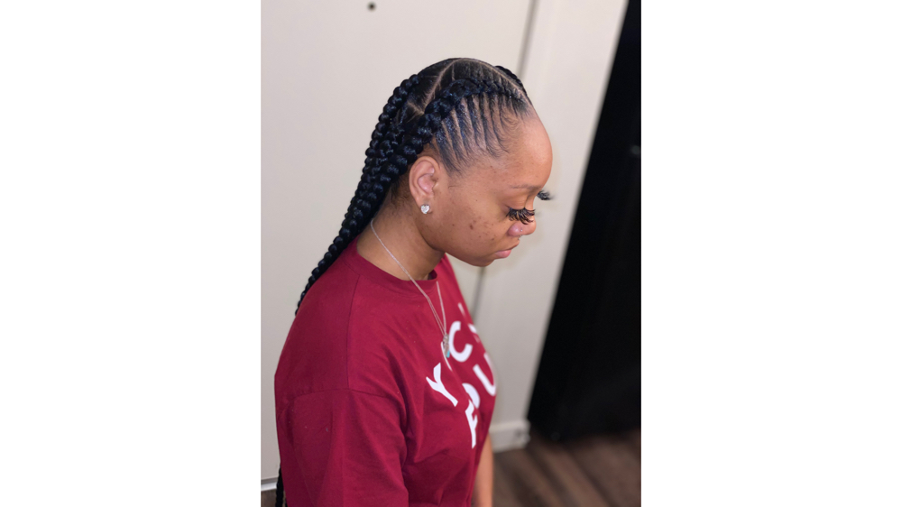 2 Stitch Braids With Knotless