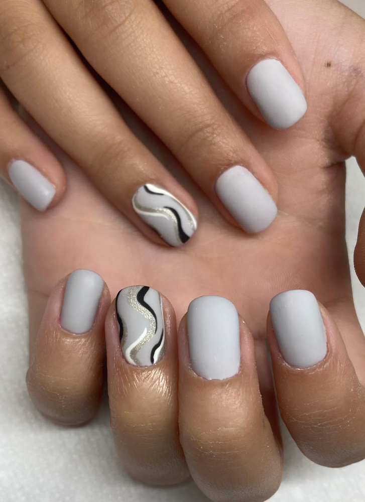 Natural Nails With Hard Gel Overlay at Nails By Jennifer Dowell in Cadillac, MI