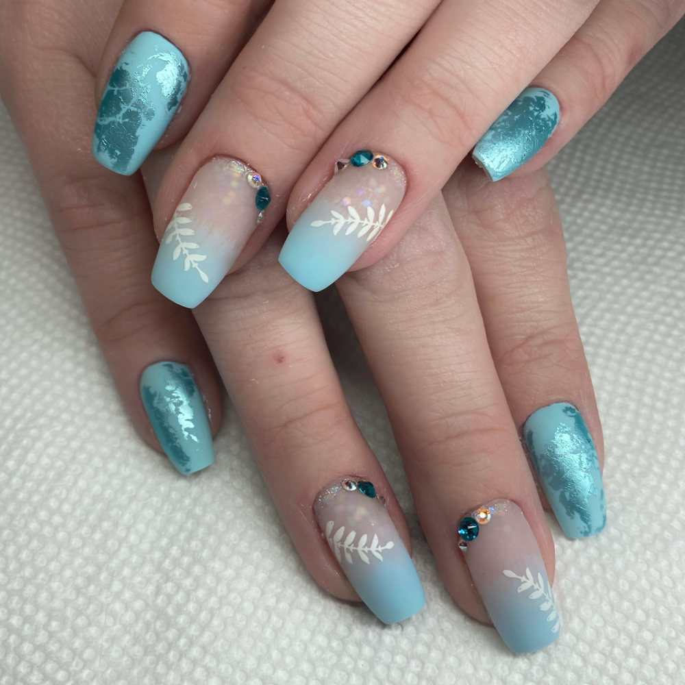 Long Length Natural Nails at Nails By Jennifer Dowell in Cadillac, MI