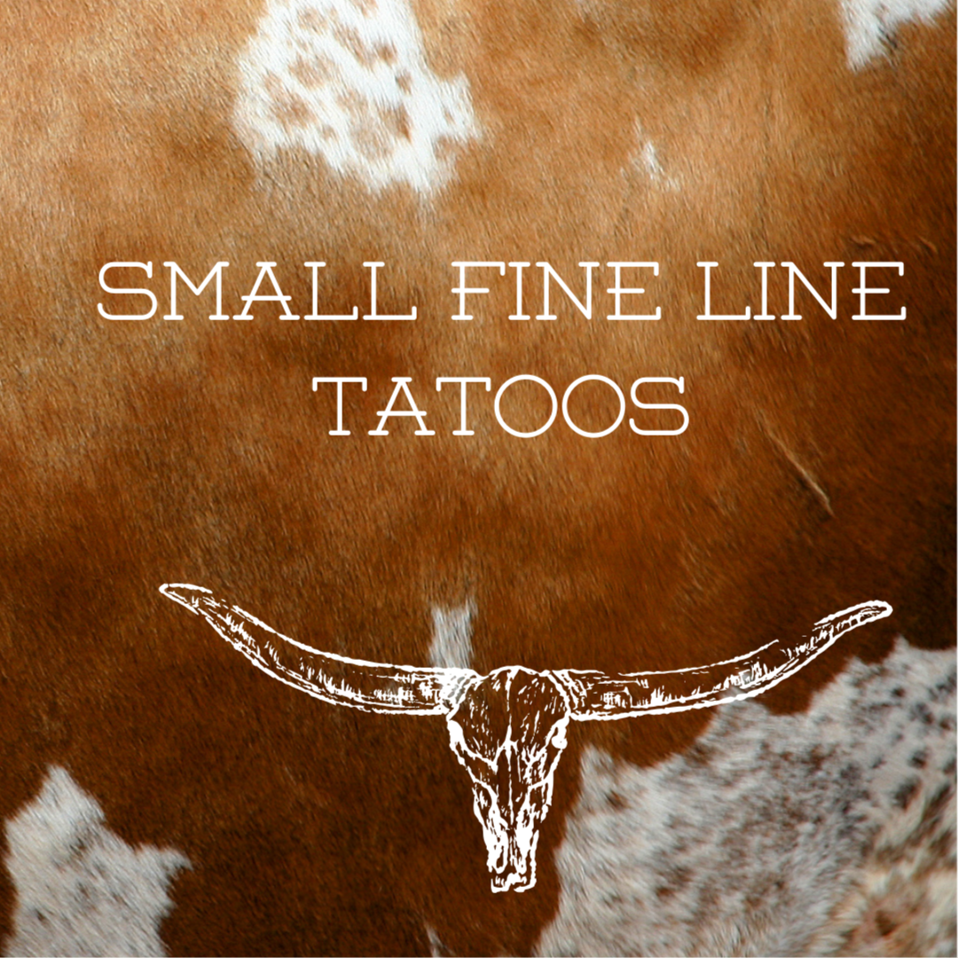 Small Fine Line Tattoos at Salty Cowgirl Studios in Blackfoot, ID