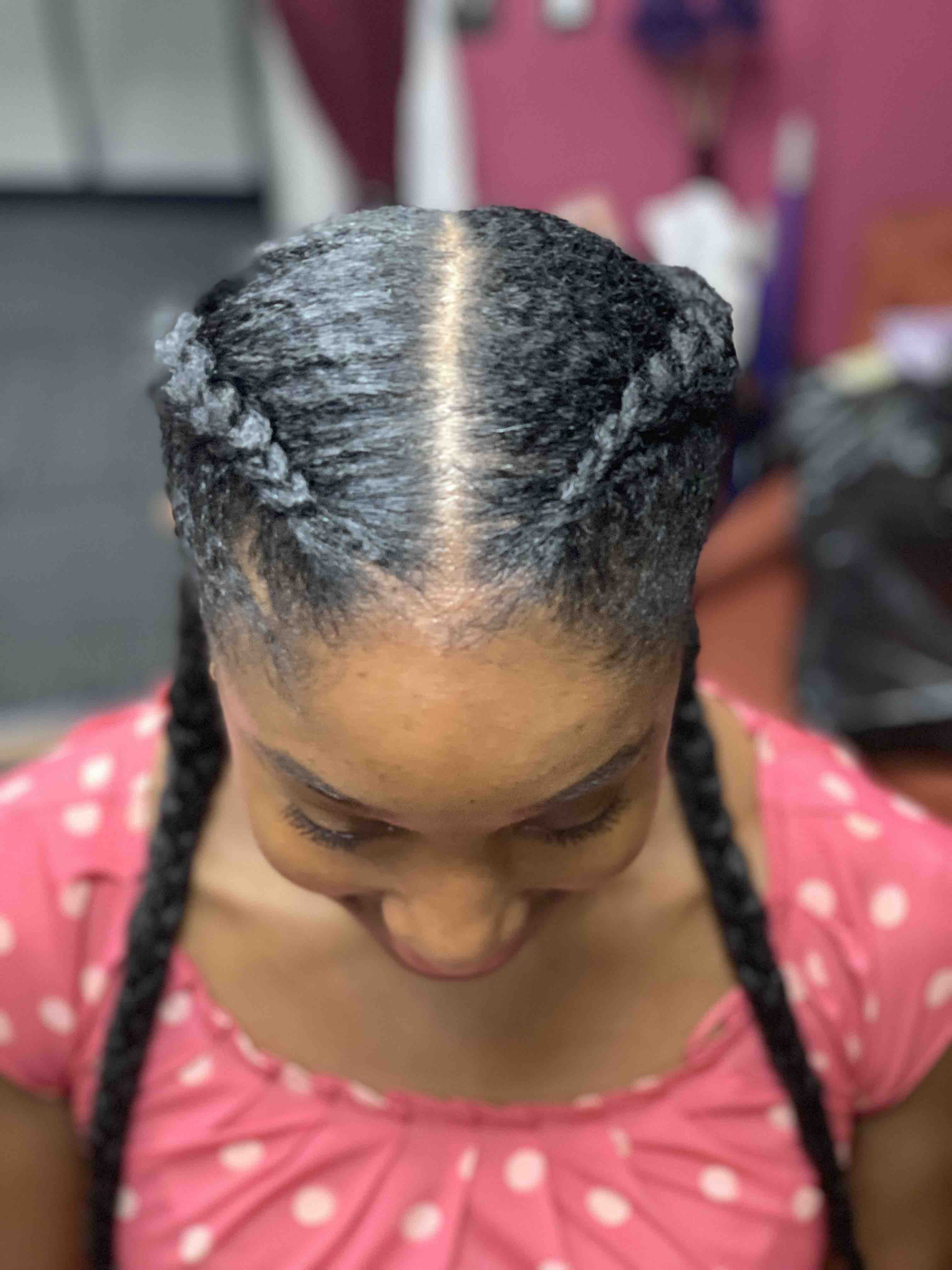 2 Braids Natural Hair