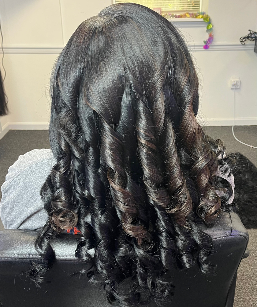 Silk Press With Extensions