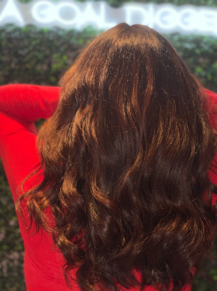 All Over Color And Haircut