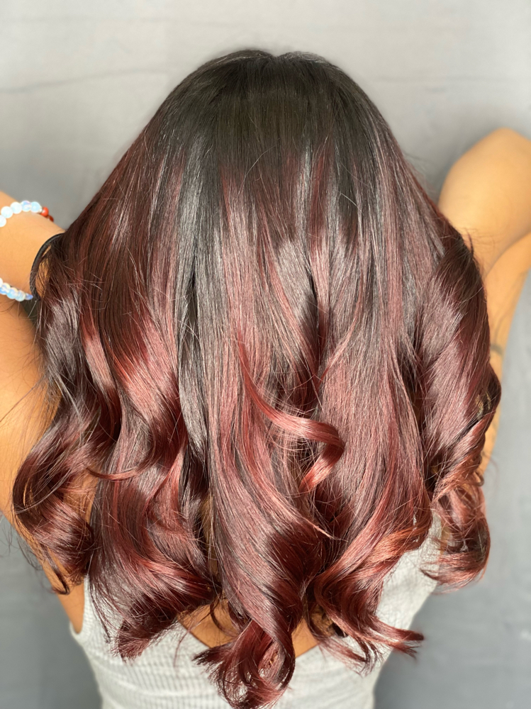 Brunette/Burgandy Custom