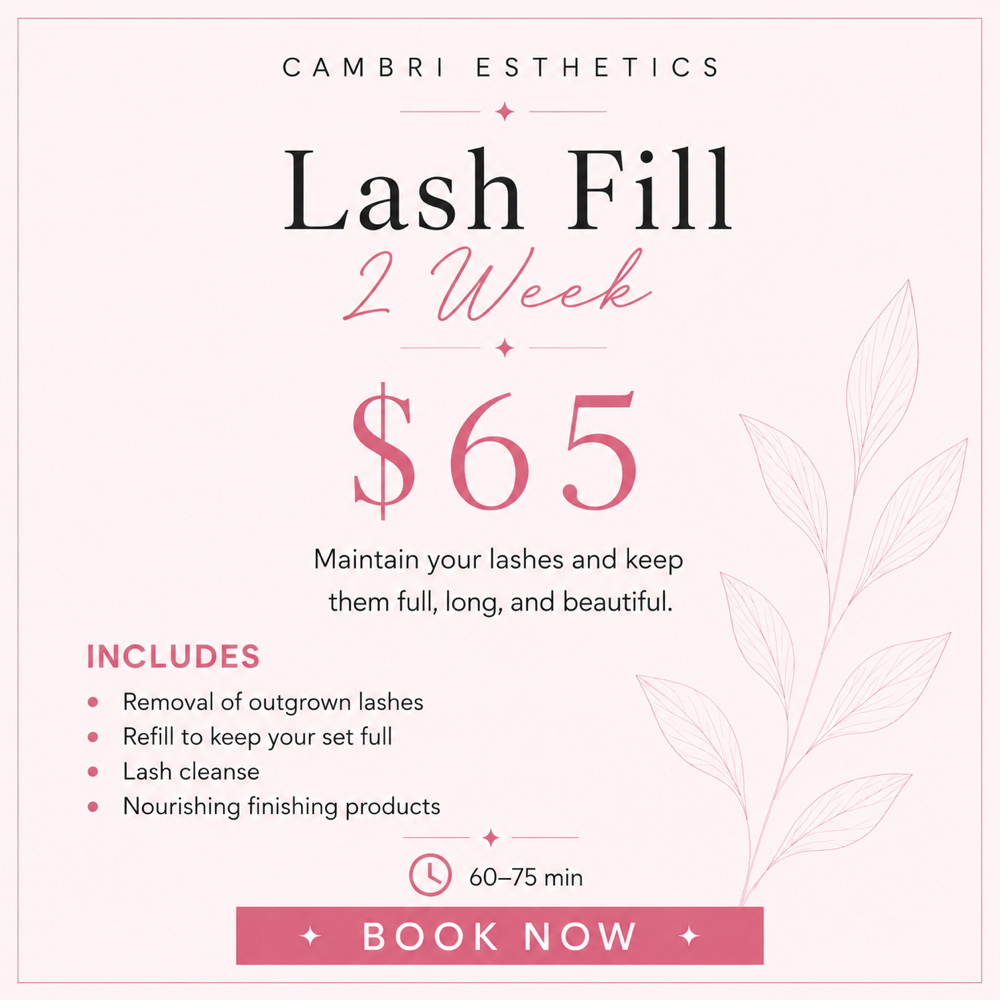 2 Week Lash Fill at Cambri Esthetics in Davenport, IA