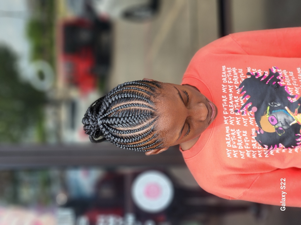 Natural Hair Cornrow Styles at "4her" Braids in Mesquite, TX