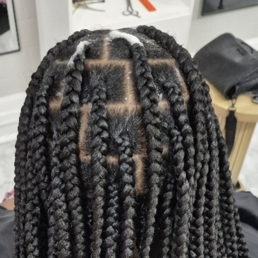 Large Knotless Braids at Cultured Crowns Studio in Richmond, VA
